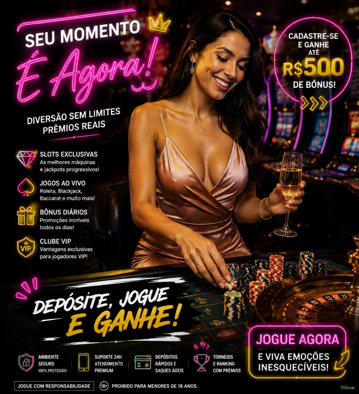 Configurações úteis dentro do app 55bom